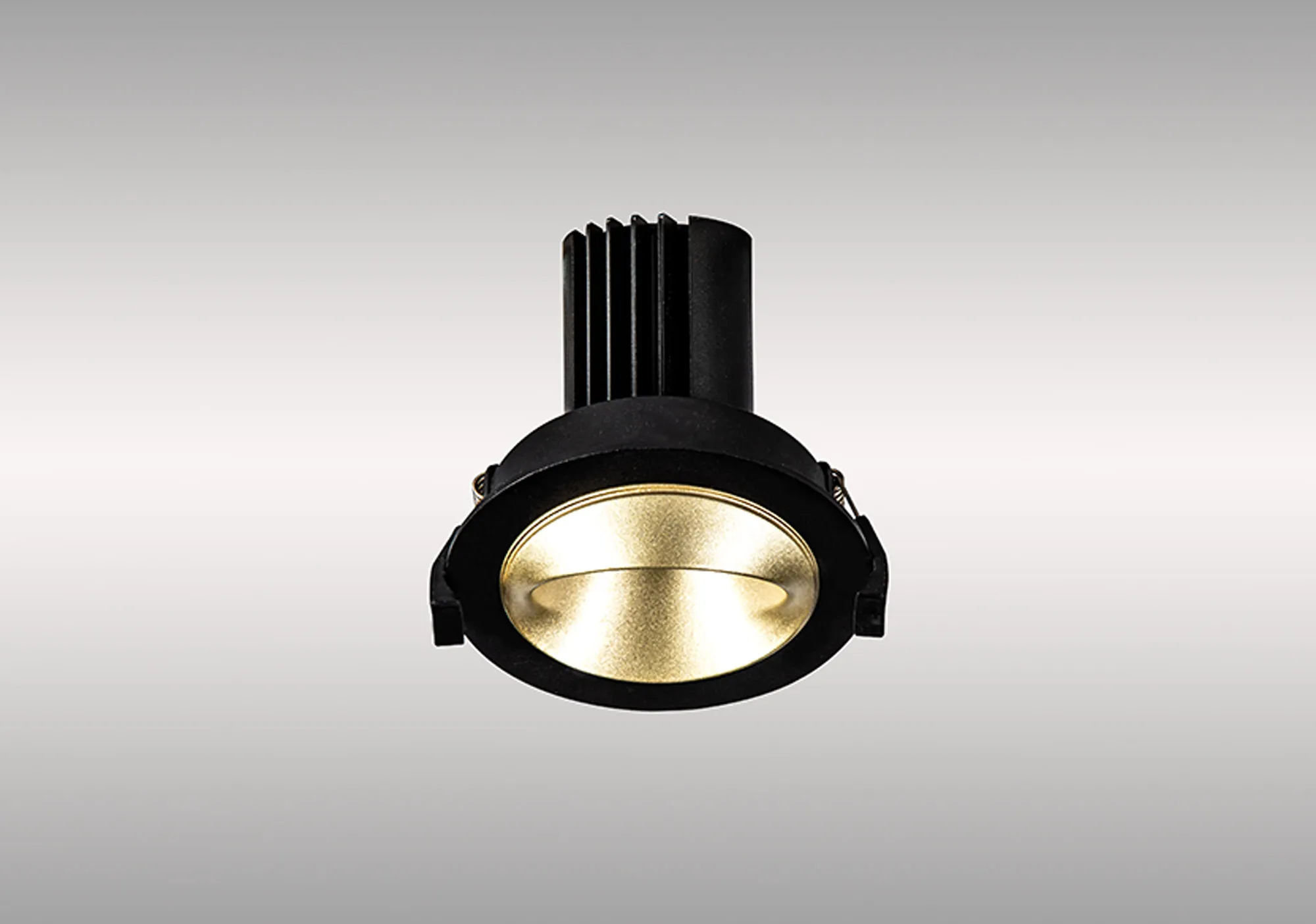 Bonia 12 Powered by Tridonic 12W 1200lm 2700K 36° LED Engine,350mA Black/Gold 27° Angled Round Downlight , DRIVER NOT INC. 5yrs Warranty DM202476  Dlux Bonia 12